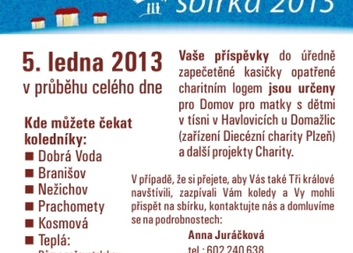 Začala Tříkrálová sbírka, koledovat se bude i na Toužimsku a Tepelsku