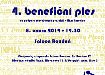 4. benefiční ples na podporu rozvojové práce v Jižní Americe