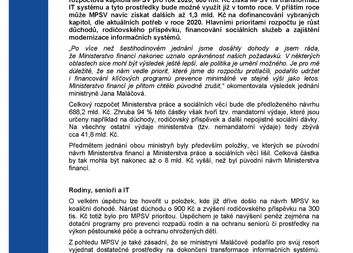 Poskytovatelé sociálních služeb se ptají MPSV – kolik dostaneme v příštím roce?