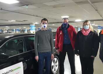 Poděkování HoppyGo za zapůjčení dvou vozů k podpoře distribuce ochranných prostředků a potravin