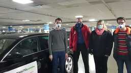 Poděkování HoppyGo za zapůjčení dvou vozů k podpoře distribuce ochranných prostředků a potravin