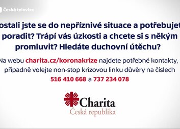 Charita ČR má nový televizní spot k pomoci při epidemii