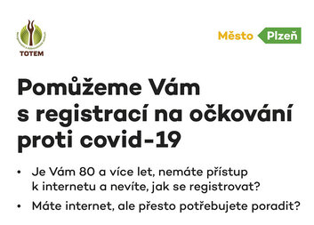 Pomoc seniorům nad 80 let s očkováním v Plzni a Plzeňském kraji