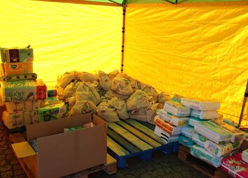 Sbírka humanitární pomoci Diecézní charity Plzeň na pomoc válečným uprchlíkům z Ukrajiny