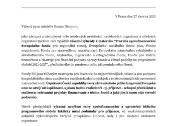Změna podmínek financování uprostřed období ohrozí čerpání fondů EU a škody převýší odhadované úspory