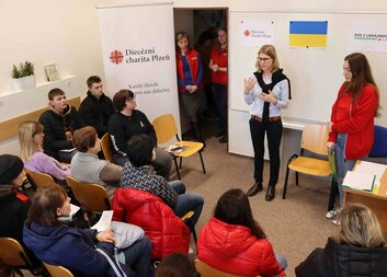 Rok od invaze na Ukrajinu jsme v Komunitním centru uspořádali setkání s uprchlíky