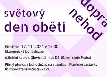 Česko se připojí ke světové vzpomínce na oběti nehod