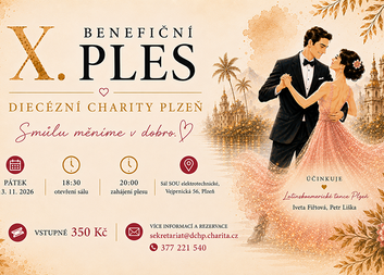 X. Benefiční ples Diecézní charity Plzeň